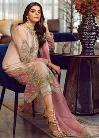 Sara Rohail Asgha Heavy  Embroidered Organza 03 Peace Suit - Ready To Wear