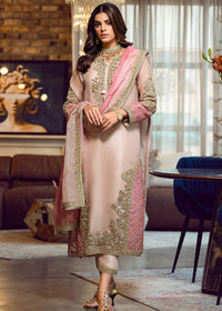 Sara Rohail Asgha Heavy  Embroidered Organza 03 Peace Suit - Ready To Wear