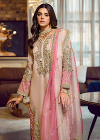 Sara Rohail Asgha Heavy  Embroidered Organza 03 Peace Suit - Ready To Wear