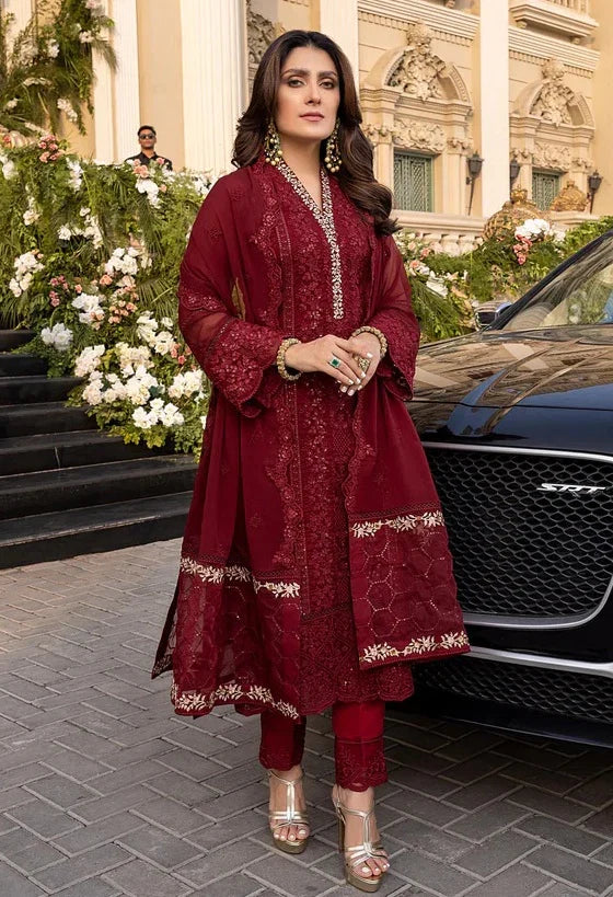 03-Piece chiffon Suit With Sequence Embroidery | Ready To Wear