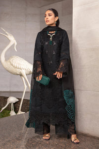 Midnight Emerald - Luxury Cotton Suit With Embroidery - Ready To Wear