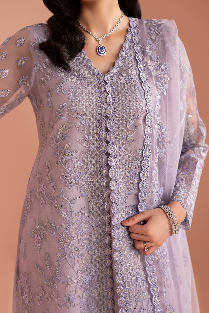 Lavender Mist Embroidered Chiffon 03 Peace Suit - Ready To Wear