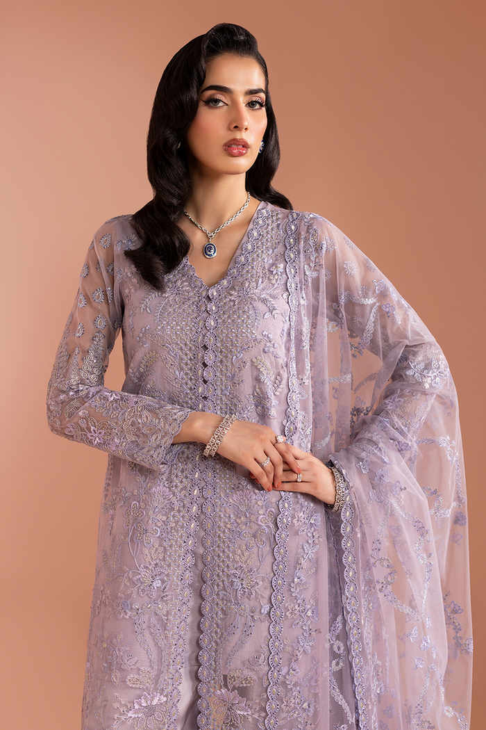 Lavender Mist Embroidered Chiffon 03 Peace Suit - Ready To Wear