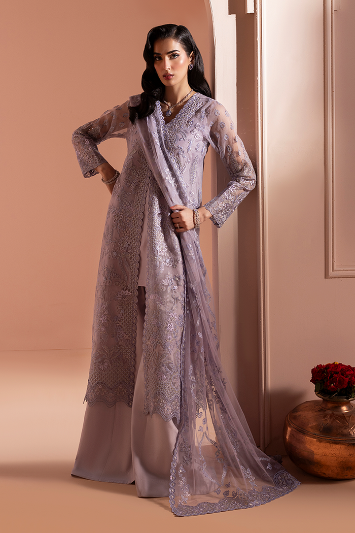 Lavender Mist Embroidered Chiffon 03 Peace Suit - Ready To Wear