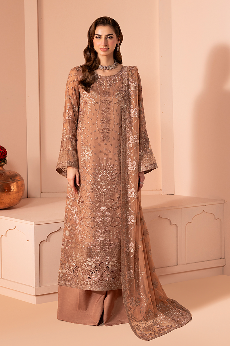 Murawwat by Lavish  Heavy Embroidered Ciffion 03 Piece Suit- Ready To Wear