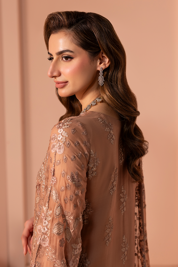 Murawwat by Lavish  Heavy Embroidered Ciffion 03 Piece Suit- Ready To Wear