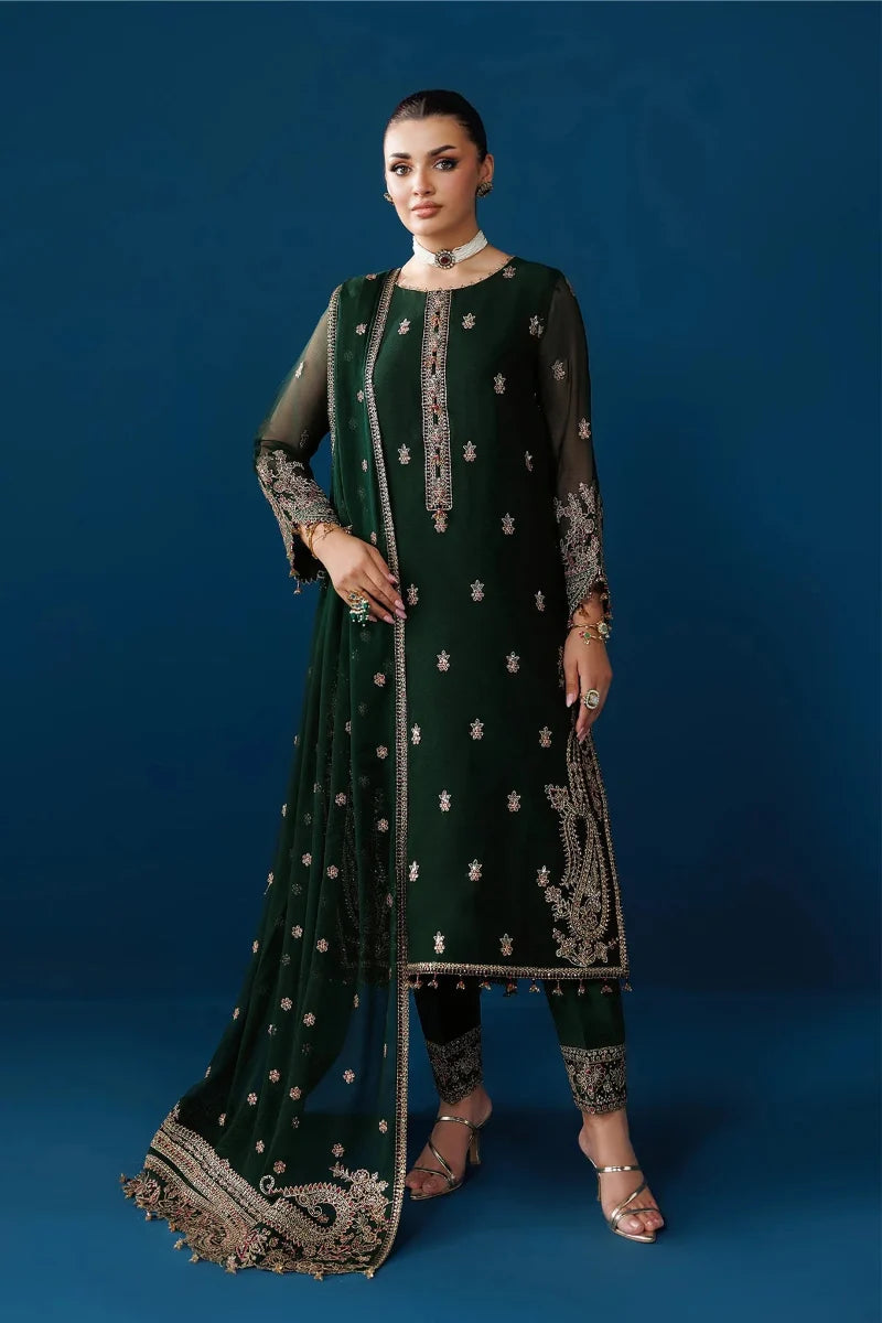 03-Piece Chiffon Suit With Silk Dupatta | Ready To Wear