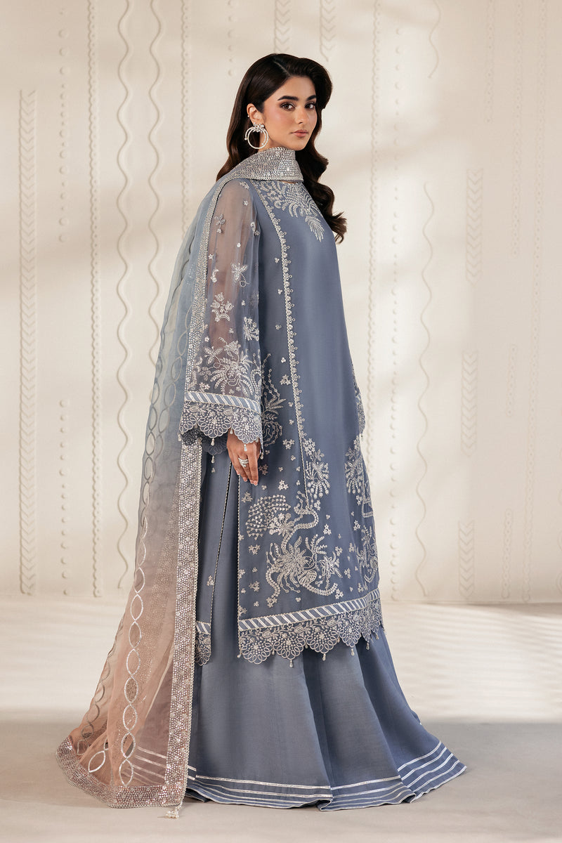 Zarif - Bayaan Heavy  Embroidered Ciffion 03 Piece Suit- Ready To Wear