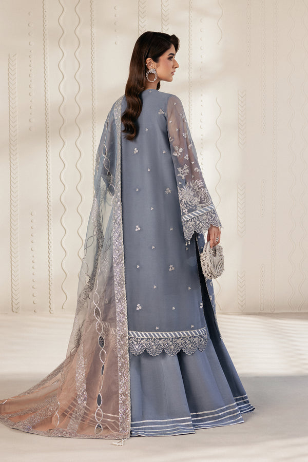 Zarif - Bayaan Heavy  Embroidered Ciffion 03 Piece Suit- Ready To Wear