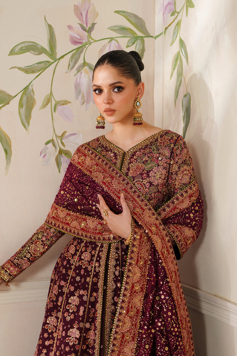 Chantelle by Baroque Luxury Embroidered Ciffion 03 Piece Suit- Ready To Wear