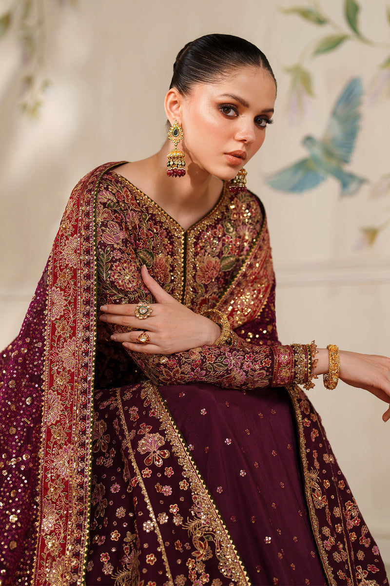 Chantelle by Baroque Luxury Embroidered Ciffion 03 Piece Suit- Ready To Wear