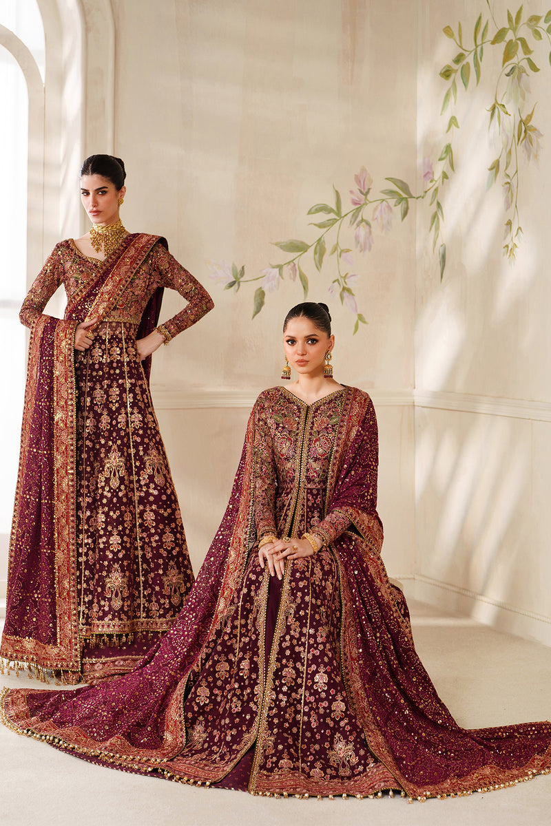 Chantelle by Baroque Luxury Embroidered Ciffion 03 Piece Suit- Ready To Wear