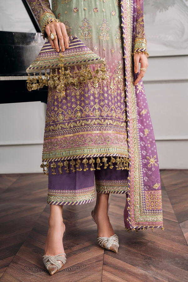 Baroque Heavy Embroidered Ciffon 03 Peace  Suit - Ready To Wear
