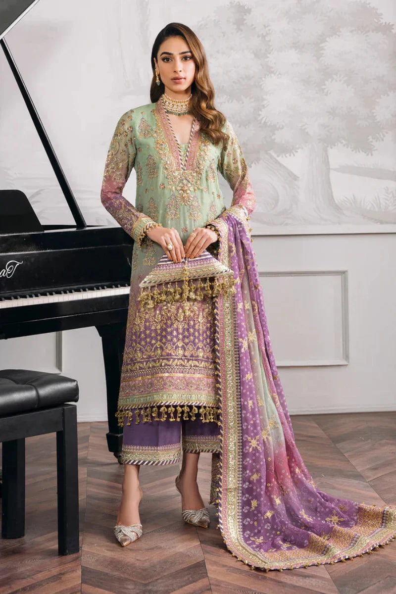 03-Piece Embroidered Chiffon Suit | Ready To Wear