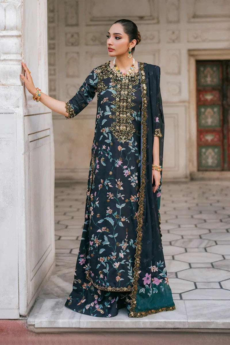 03-Piece Printed Lawn Suit With Embroidery | Ready To Wear