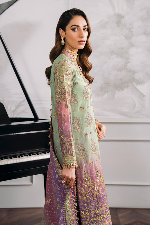 Baroque Heavy Embroidered Ciffon 03 Peace  Suit - Ready To Wear