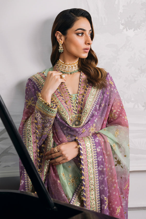 Baroque Heavy Embroidered Ciffon 03 Peace  Suit - Ready To Wear