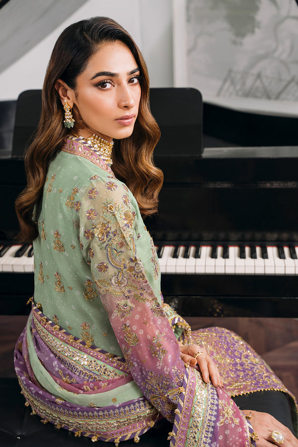 Baroque Heavy Embroidered Ciffon 03 Peace  Suit - Ready To Wear