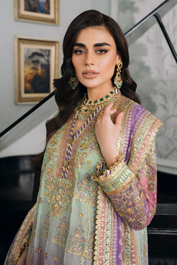 Baroque Heavy Embroidered Ciffon 03 Peace  Suit - Ready To Wear