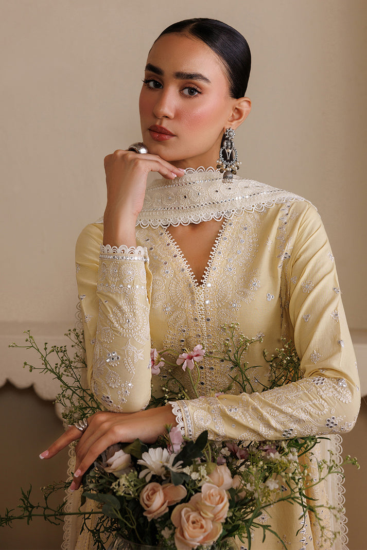 Emaan Adeel Viva Nostalgia Cotton Embroidered 03 Peace Suit - Ready To Wear