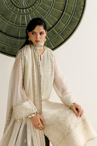 Jazmin Mirelle Heavy Embroidered Ciffion 03 Piece Suit- Ready To Wear