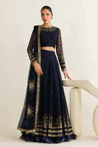 Jazmin Heavy Embroidered Ciffion 03 Piece Suit- Ready To Wear