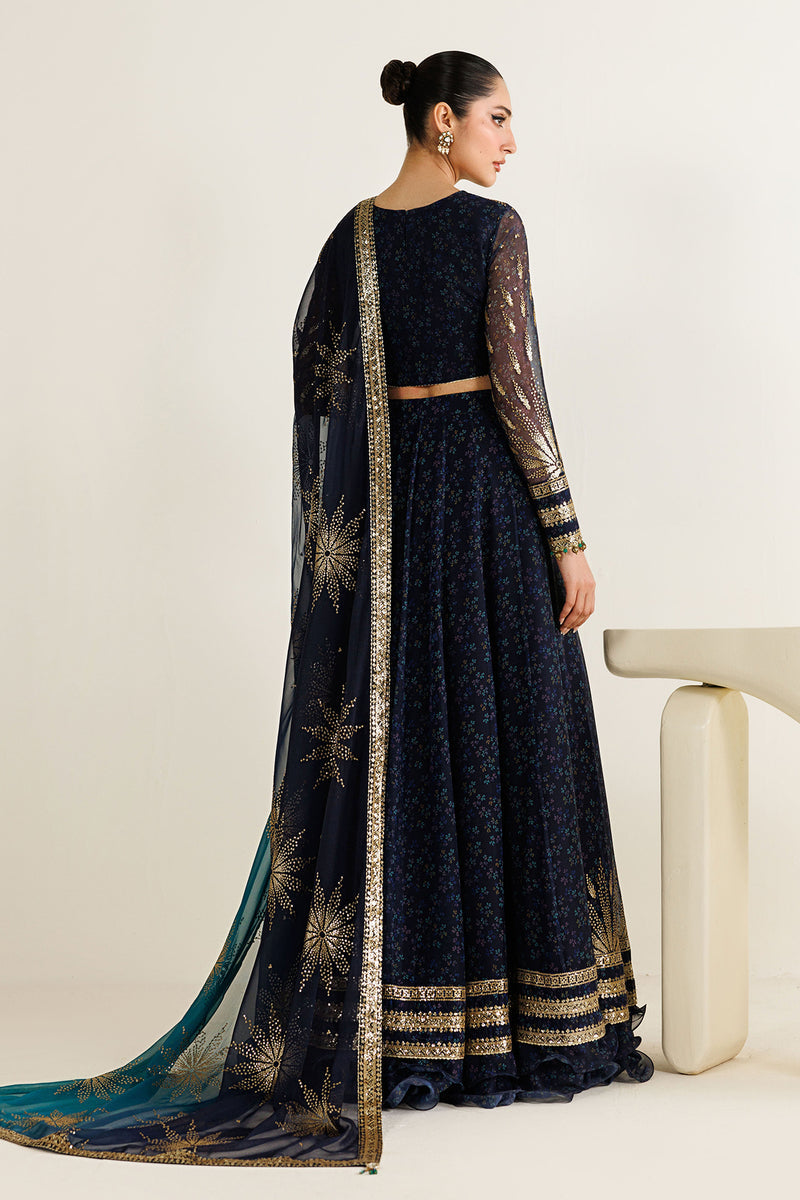 Jazmin Heavy Embroidered Ciffion 03 Piece Suit- Ready To Wear