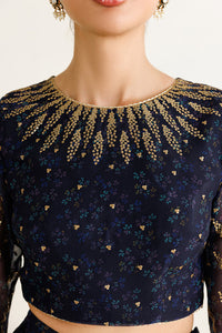 Jazmin Heavy Embroidered Ciffion 03 Piece Suit- Ready To Wear