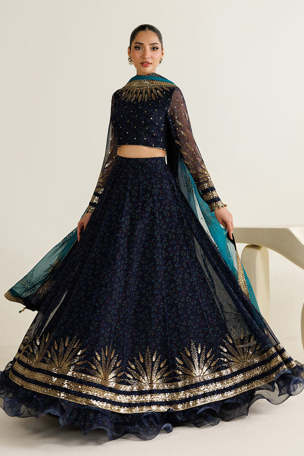 Jazmin Heavy Embroidered Ciffion 03 Piece Suit- Ready To Wear