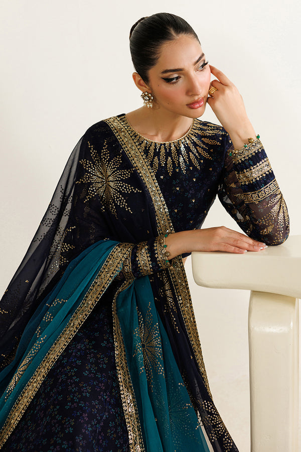 Jazmin Heavy Embroidered Ciffion 03 Piece Suit- Ready To Wear