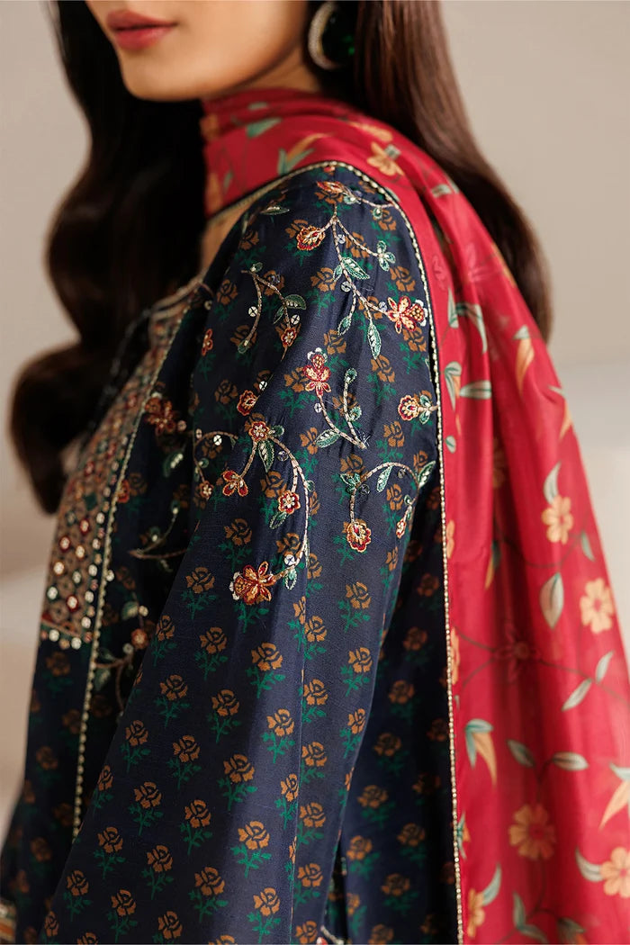 03-Piece Embroidered Lawn Suit - Ready To Wear