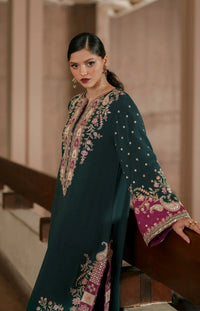 Poshkari Luxury Silk Heavy  Embroidered 03 Peace Suit - Ready To Wear