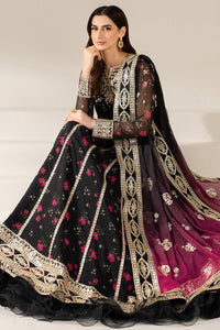 Fiorella by Farasha Embroidered Chiffon Fuchsia Night 03 Piece Suit- Ready To Wear