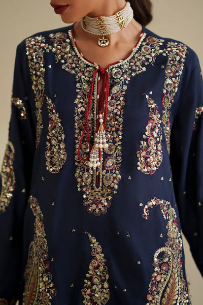 Ethnic Kaftan shamoz Silk Heavy Embroidered 03 Peace Suit -   Ready To Wear