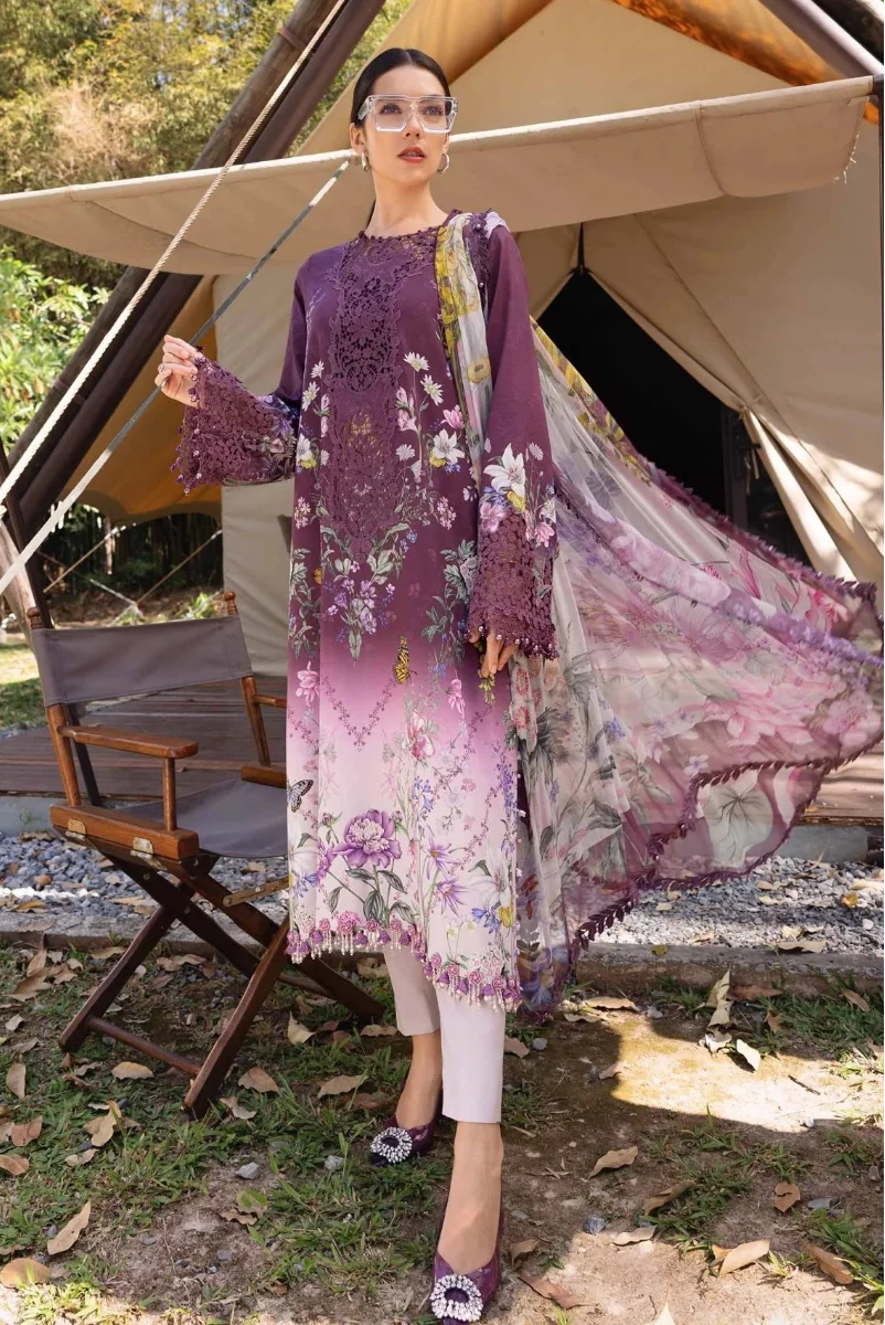 03-Piece Printed Lawn Suit | Ready To Wear