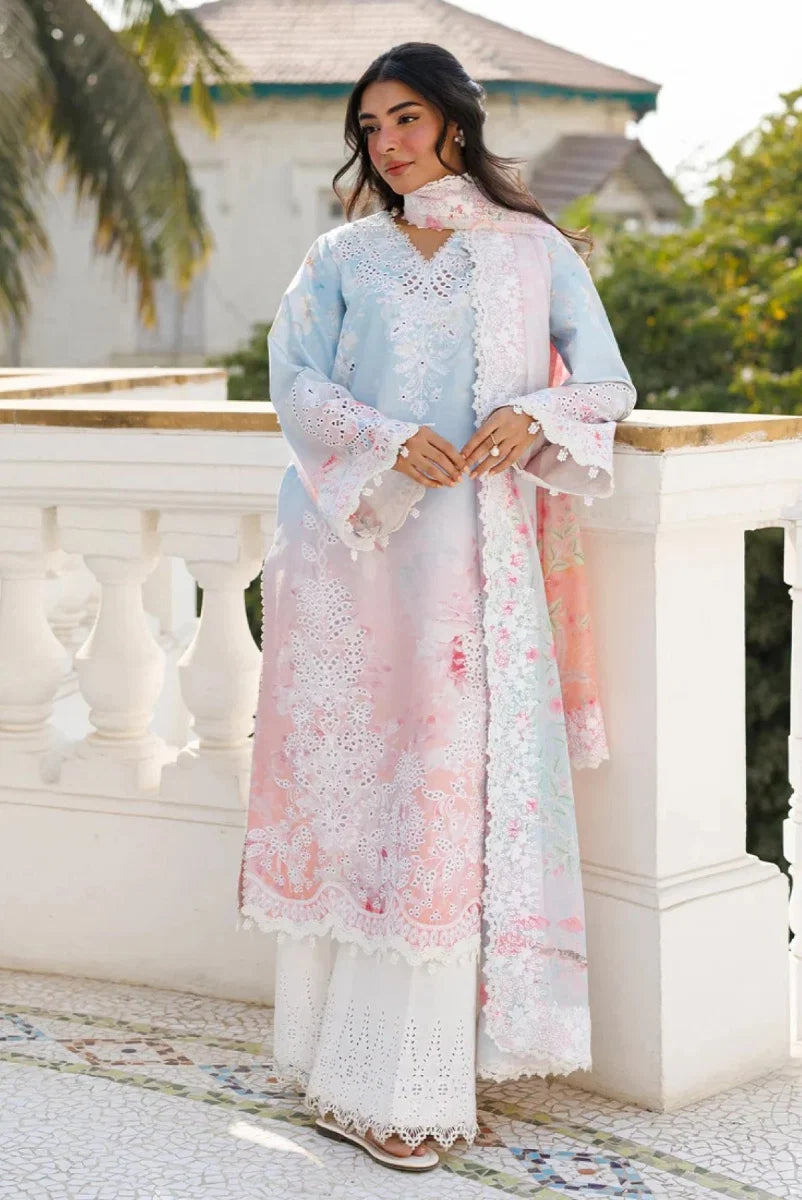 03-Piece Printed Lawn Suit With Crinkle Chiffon Dupatta | Ready To Wear