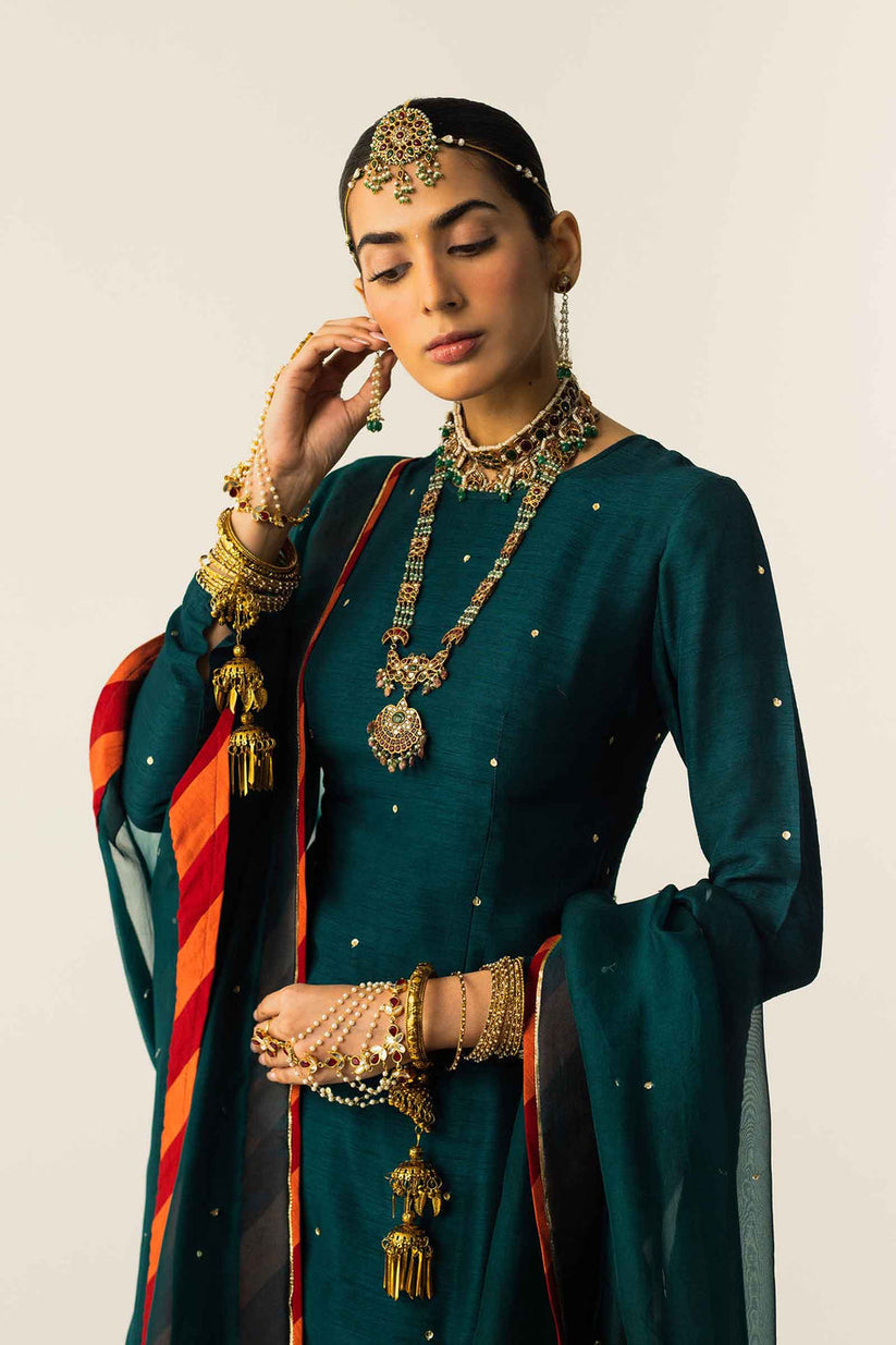 Zarashahjahan Luxury  Embroidered Ciffion 03 Peace Suit - Ready To Wear