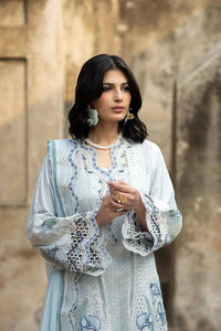 03-Piece Embroidered Lawn Suit With Cotton Net Dupatta - Ready To Wear
