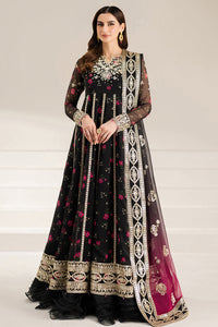 Fiorella by Farasha Embroidered Chiffon Fuchsia Night 03 Piece Suit- Ready To Wear