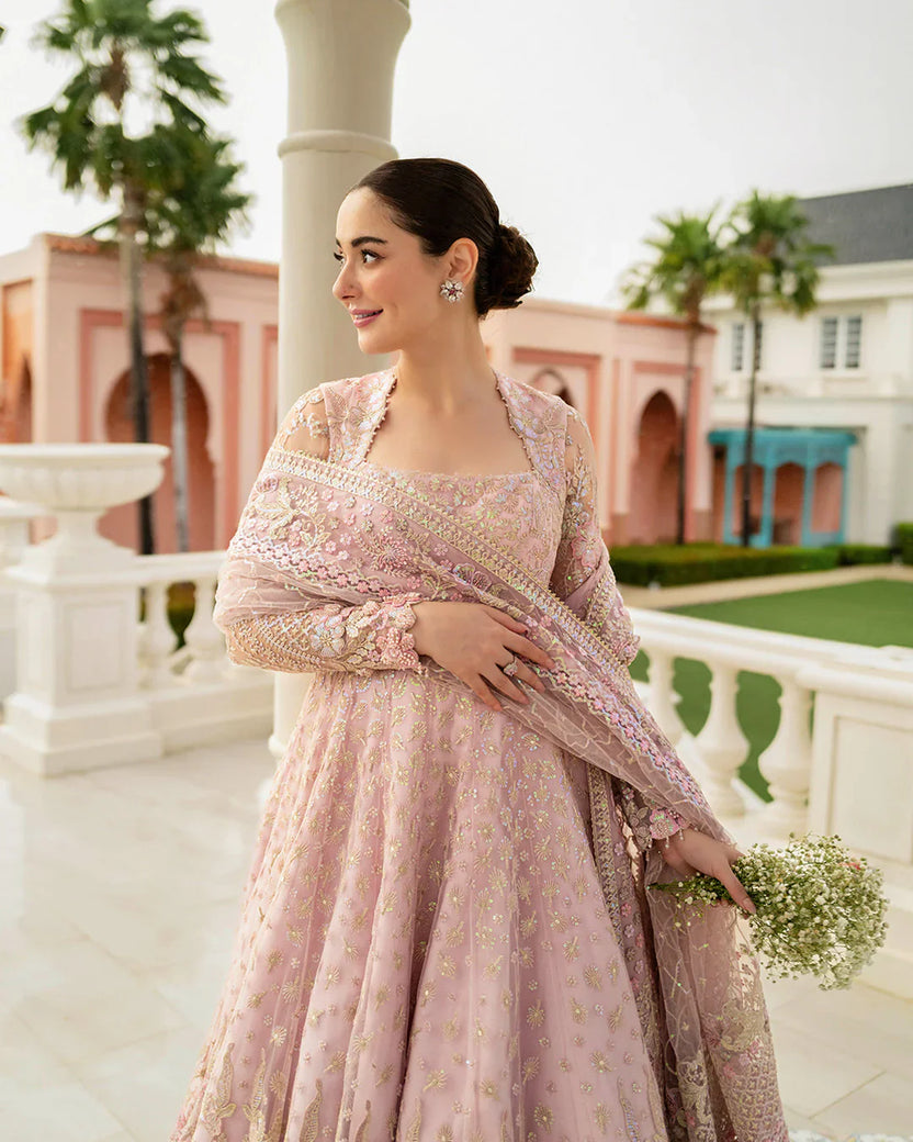 03-Piece Heavy Embroidered Net Maxi  Ready To Wear