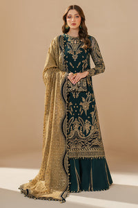 Jazmin Luxury  Heavy Embroidered Ciffion 03 Piece Suit- Ready To Wear