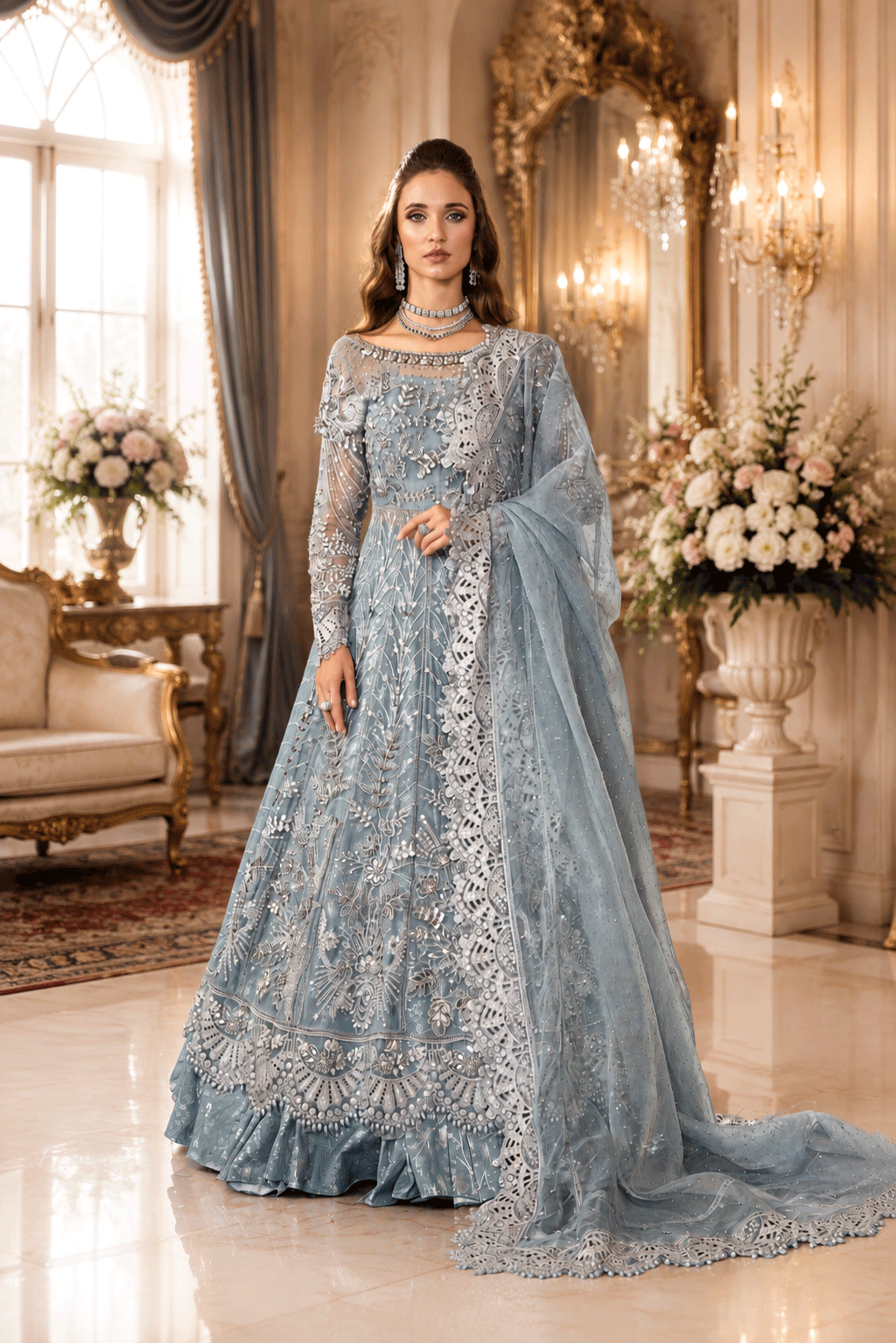 Bridal maxi made on Qasab Net - Ready to Wear