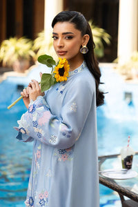03-Piece Shamooz SIlk Suit With Organza Dupatta -  Ready To Wear