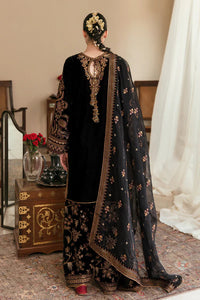 Jazmin Baroque Micro Velvet Heavy Embroidered  03 Piece Suit- Ready To Wear