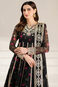 Fiorella by Farasha Embroidered Chiffon Fuchsia Night 03 Piece Suit- Ready To Wear