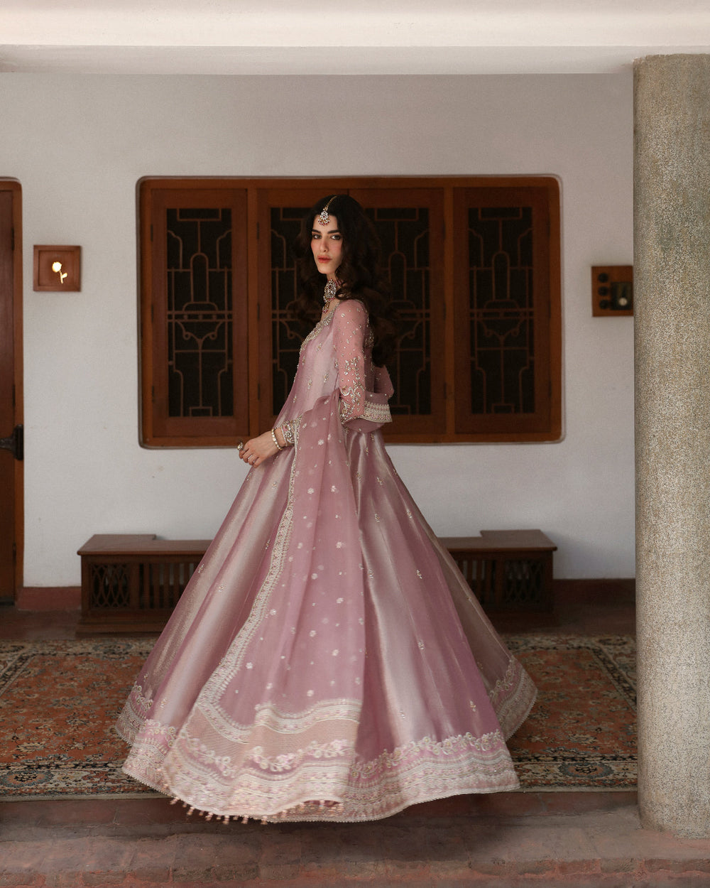 Faiza Saqlain Halina Mesuri Maxi Heavy Embroidered - 3 Piece Dress - Ready To Wear