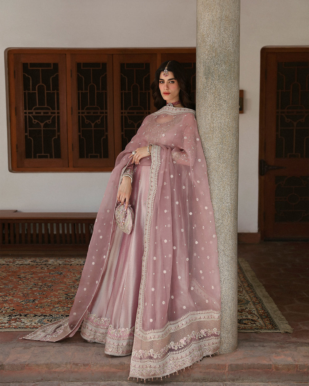 Faiza Saqlain Halina Mesuri Maxi Heavy Embroidered - 3 Piece Dress - Ready To Wear