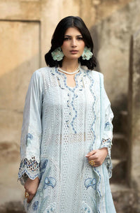 03-Piece Embroidered Lawn Suit With Cotton Net Dupatta - Ready To Wear