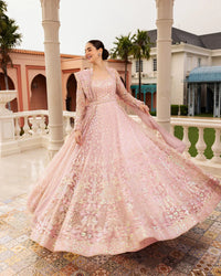 03-Piece Heavy Embroidered Net Maxi  Ready To Wear