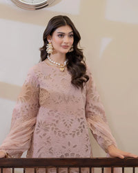 03-Piece Embroidered Lawn Suit With Chiffon Dupatta | Ready To Wear